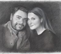 Retrato a lápiz · Julio