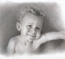 Retrato a lápiz · Angelito