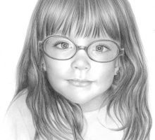 Retrato a lápiz · Hellen