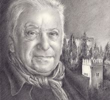 Retrato a lápiz · Medina