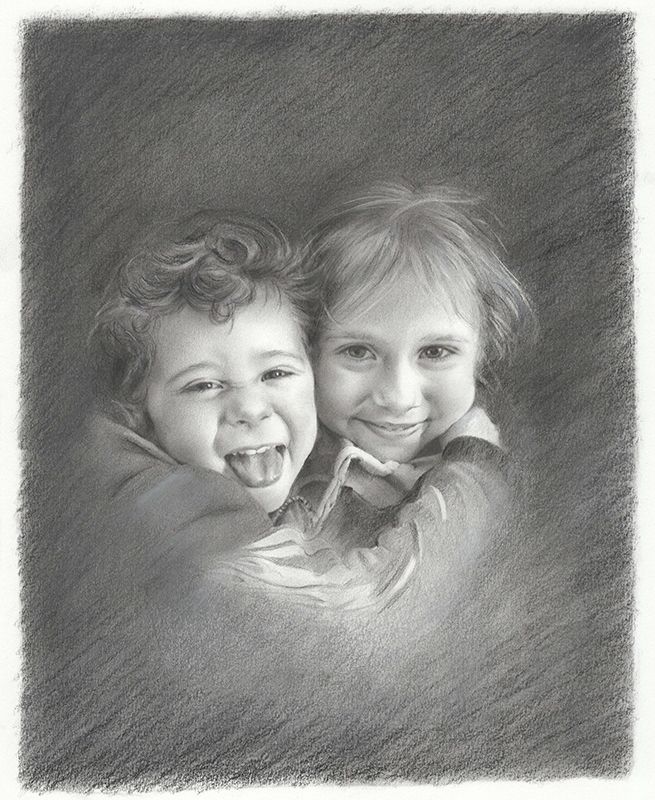 Retrato a lápiz